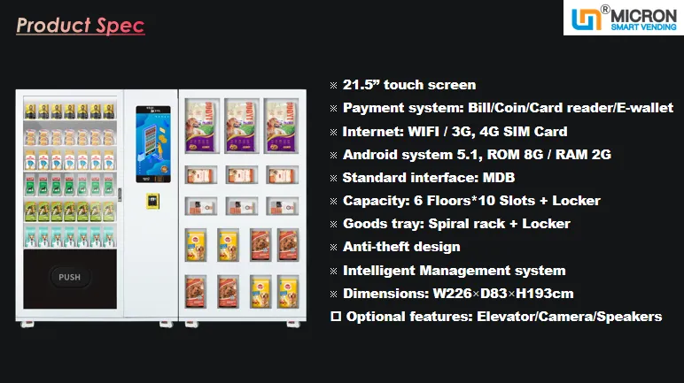 pet food micron smart locker vending machine for sale