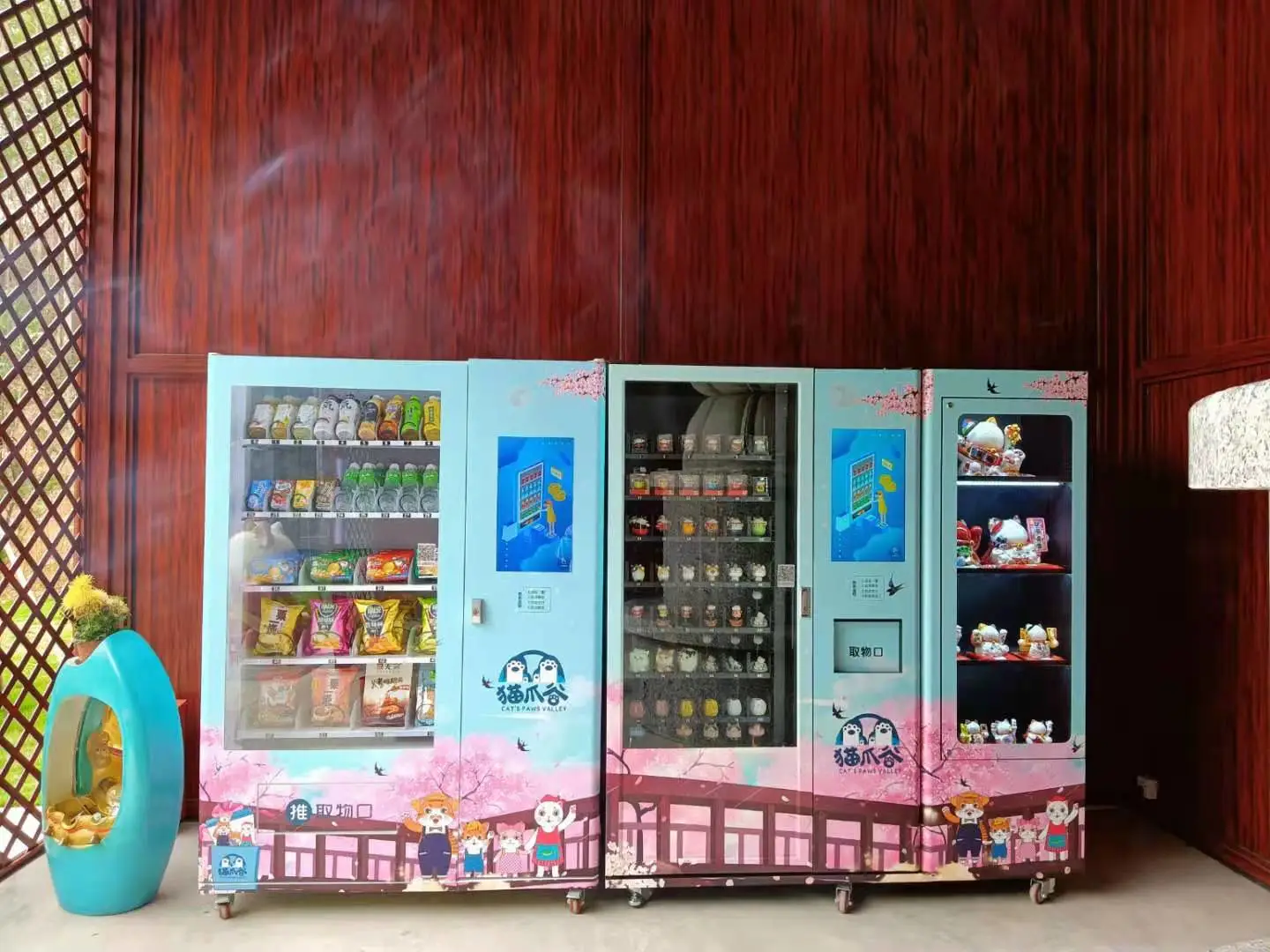 custom vending machine for gift box lucky box