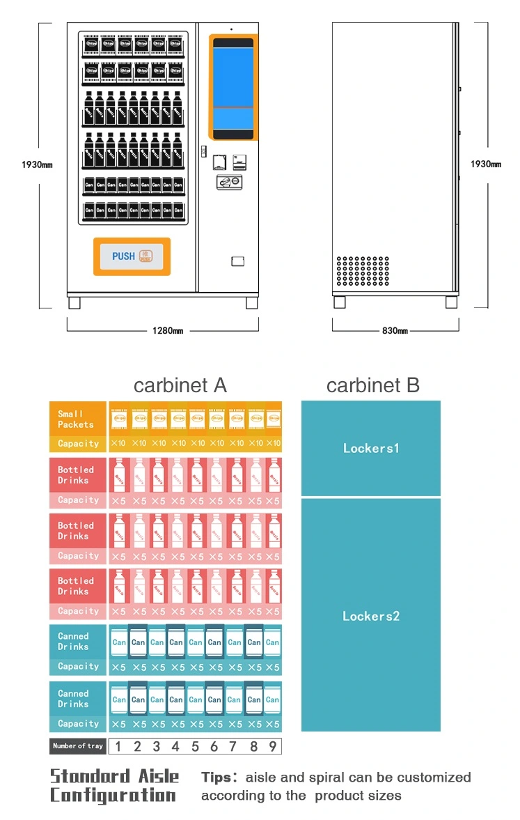 custom vending machine for gift box lucky box