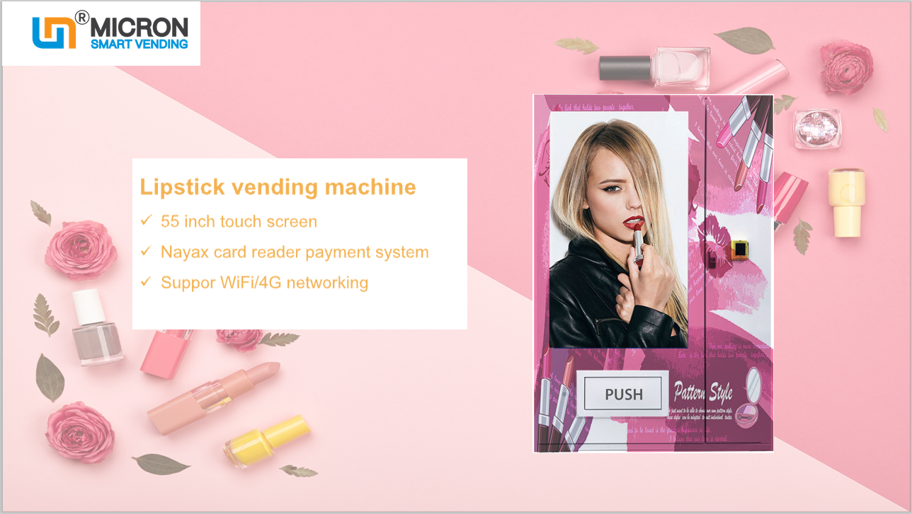 high quality smart lipstick eyelash vending machine beauty