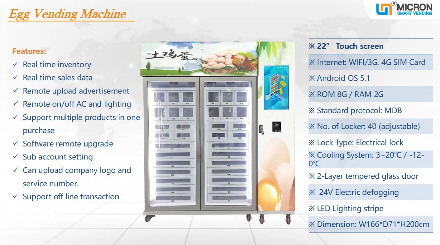 health food egg box frozen vending machine cooling locker