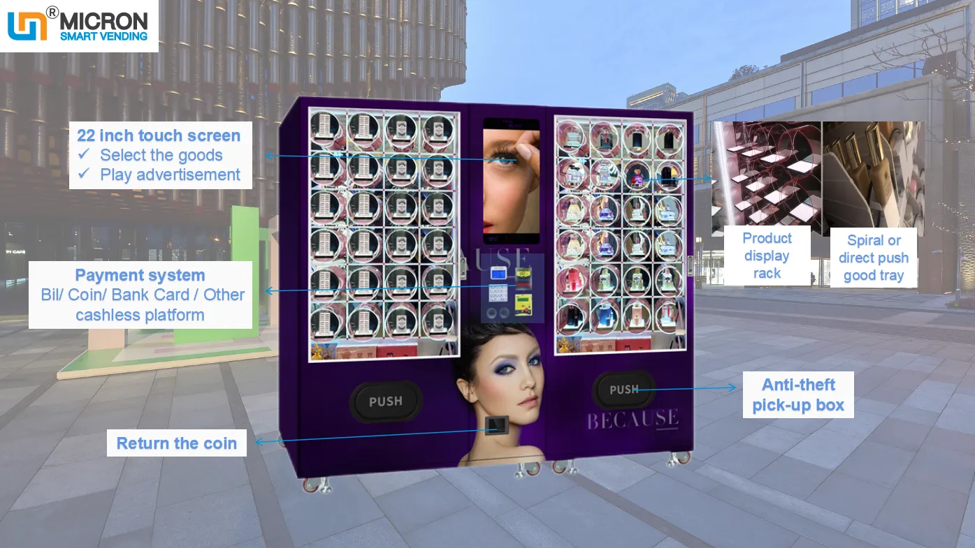 Custom vending machine beauty for sale eyelash wig hair