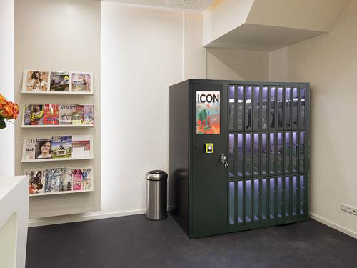 touch screen custom locker book vending machines