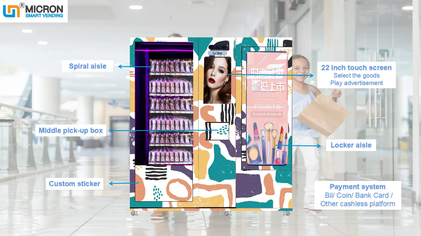 Customized hair vending machine eyelash vending machine