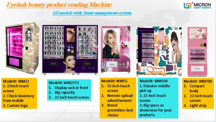 Customized hair vending machine eyelash vending machine