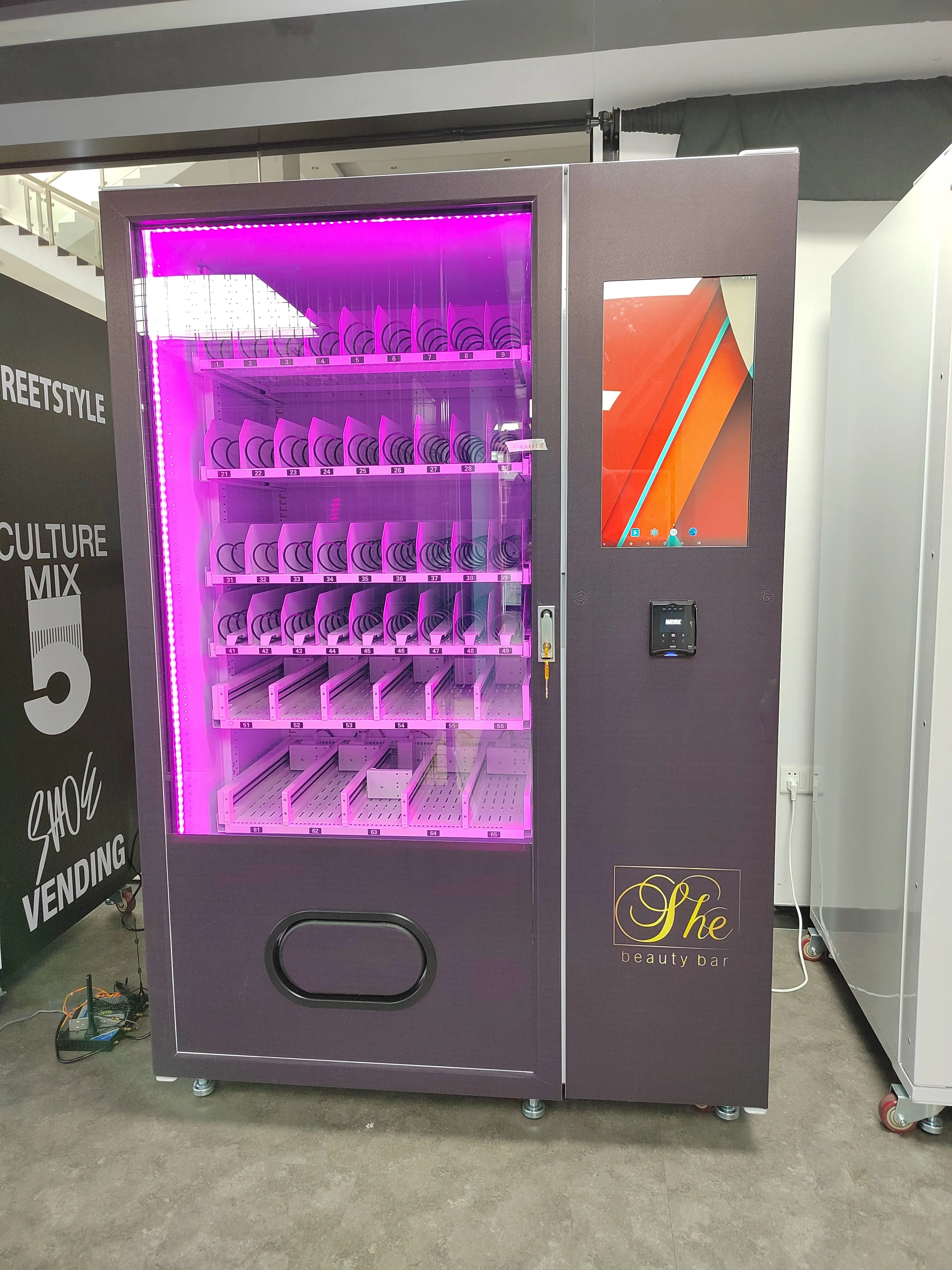 Micron smart custom eyelash vending machine beauty lash
