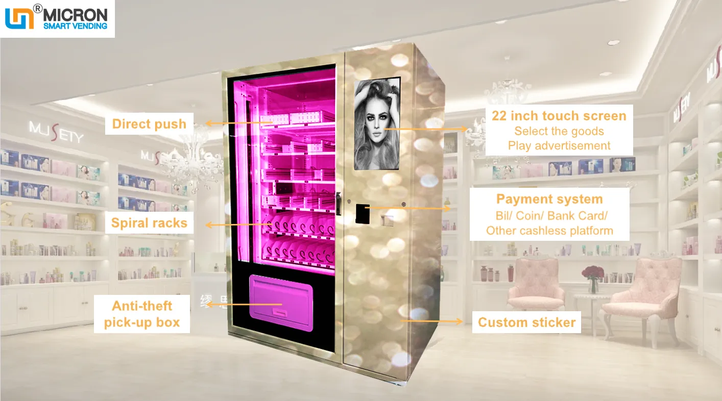 Micron smart custom eyelash vending machine beauty lash