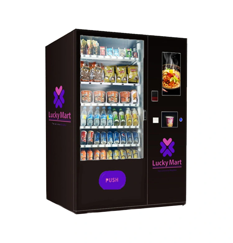 snack cup noodle vending machine card reader with hot water