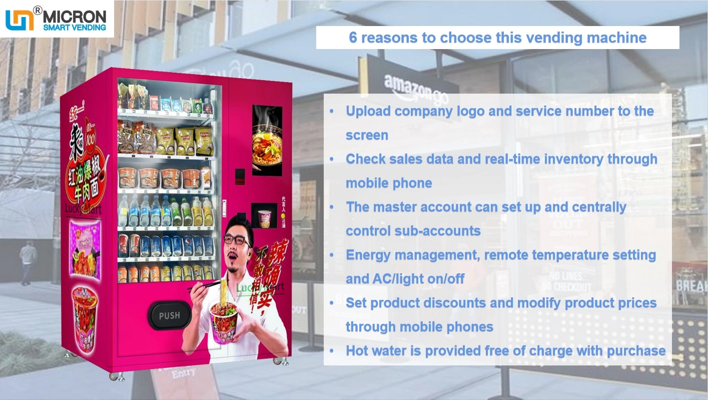 hot water vending machine cup noodle vending machine