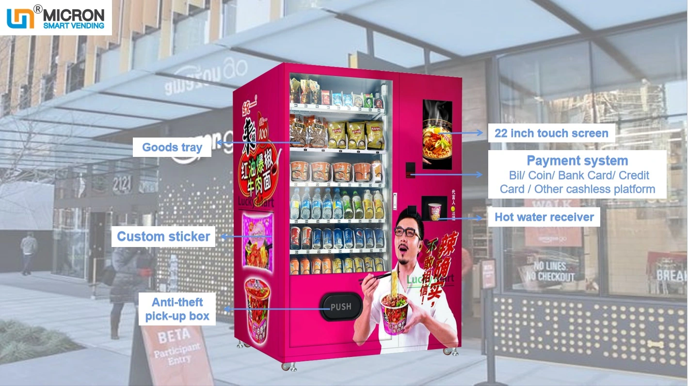 hot water vending machine cup noodle vending machine