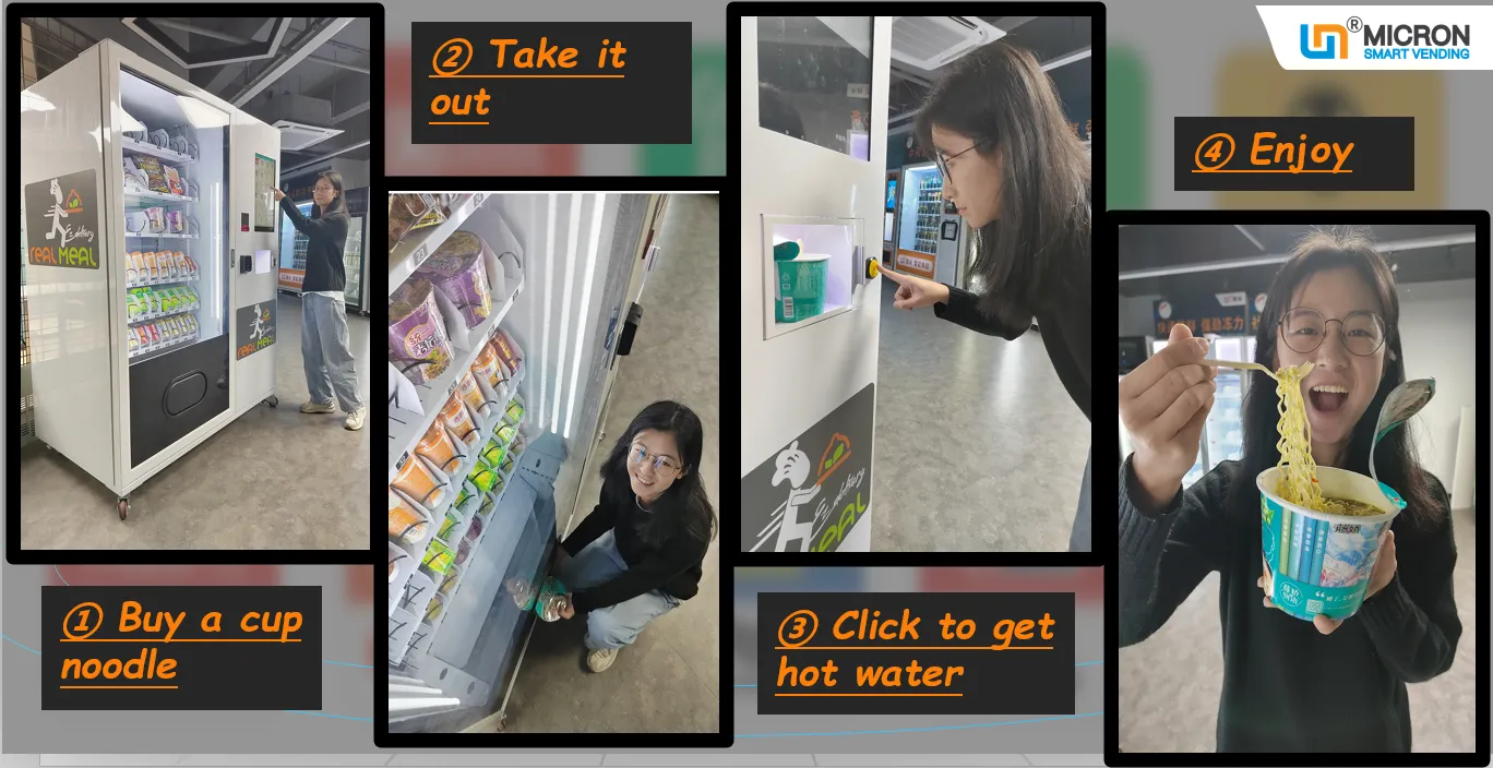 hot water vending machine cup noodle vending machine