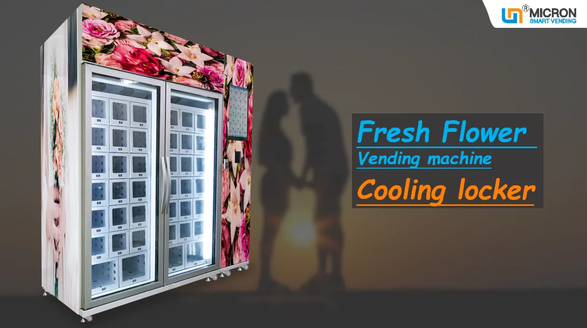 refrigeration intelligent flower vending machine locker