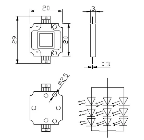 3535 SMD infrared LED available from 700nm to 1550nm
