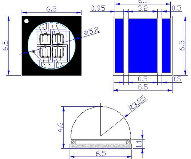 High power UV LED radiant power and wavelength performance data
