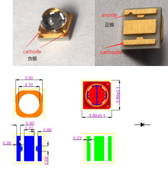 0.6W 295NM UVB LED