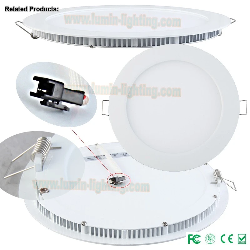 5 year warranty office 240mm 18w dimmable round LED panel light