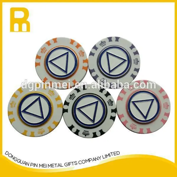 Factory Direct Sale Promotional Golf Gifts Custom Golf Poker Chip with Ball Marker