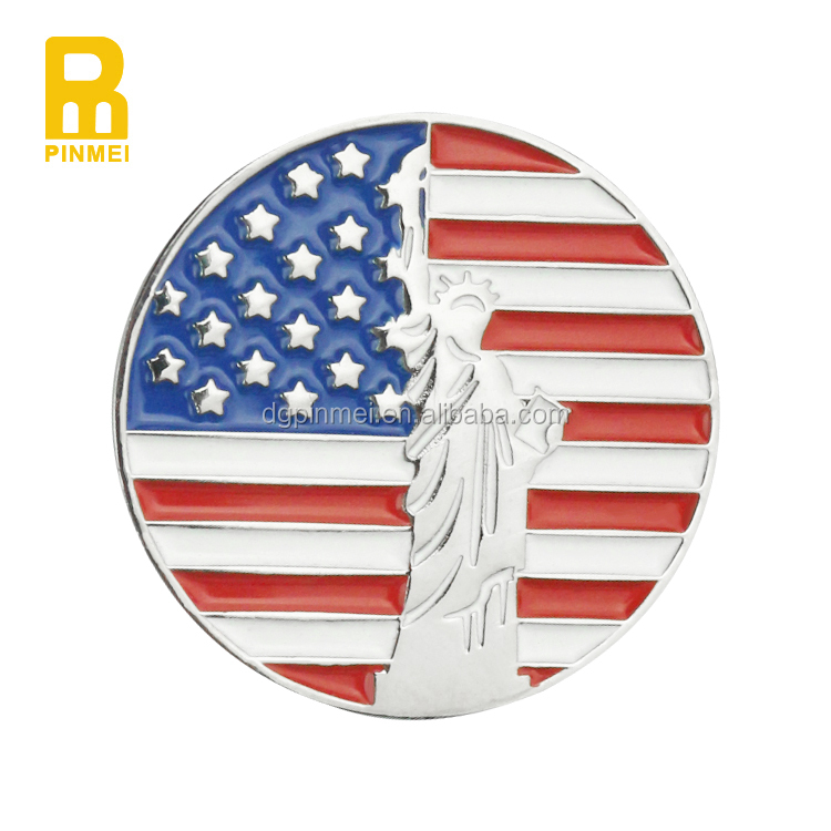 2017 No Mold Fee Cheap Golf Ball Markers Metal Golf Ball Marker
