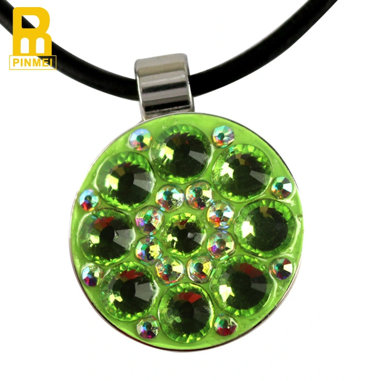Lady love it so much! necklace pendent golf ball marker with magnetic