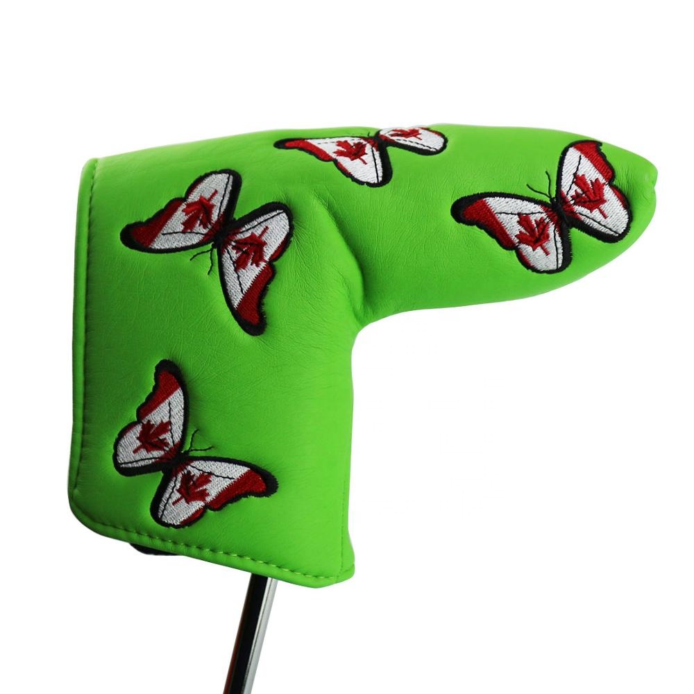 Custom embroidery logo putter head cover golf headcover