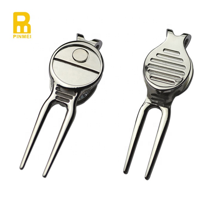 Promotional gifts -Magnetic golf divot tools/pitchforks with personalized ball markers