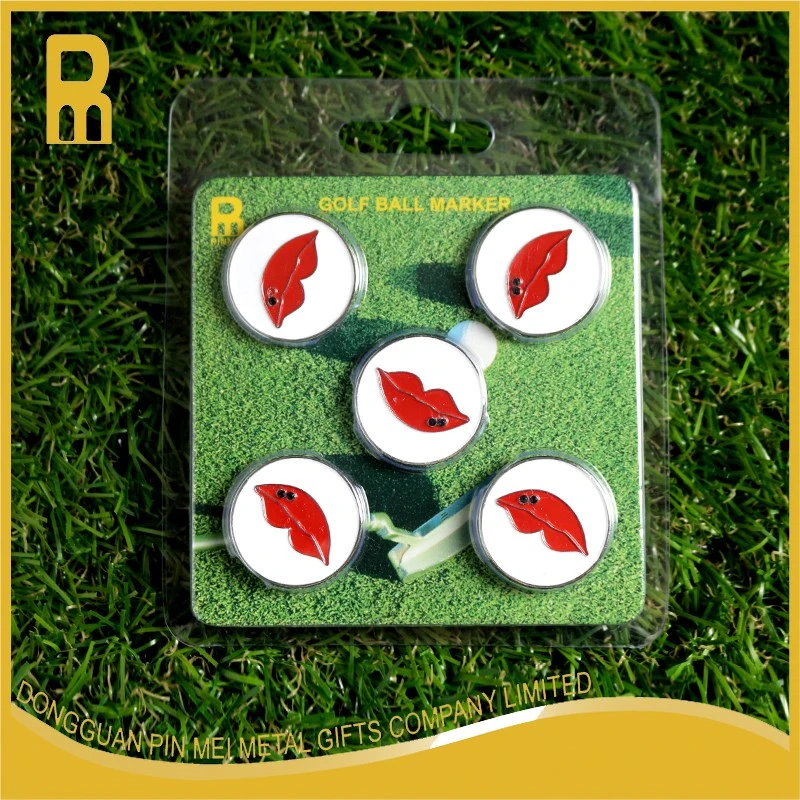 turtle crystal golf ball markers stamp with blister card packing