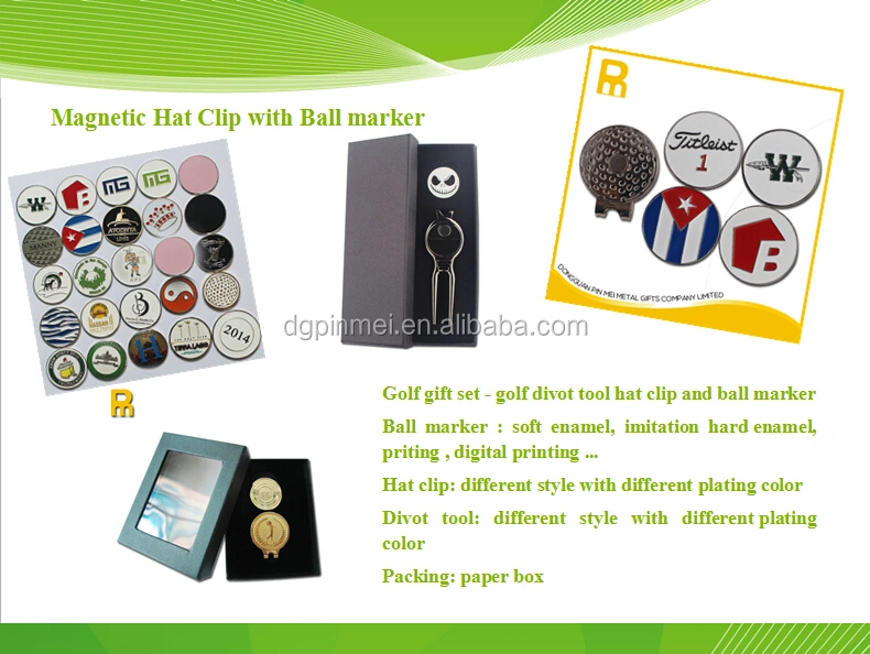 2015 new arrival magnetic necklace golf markers golf items