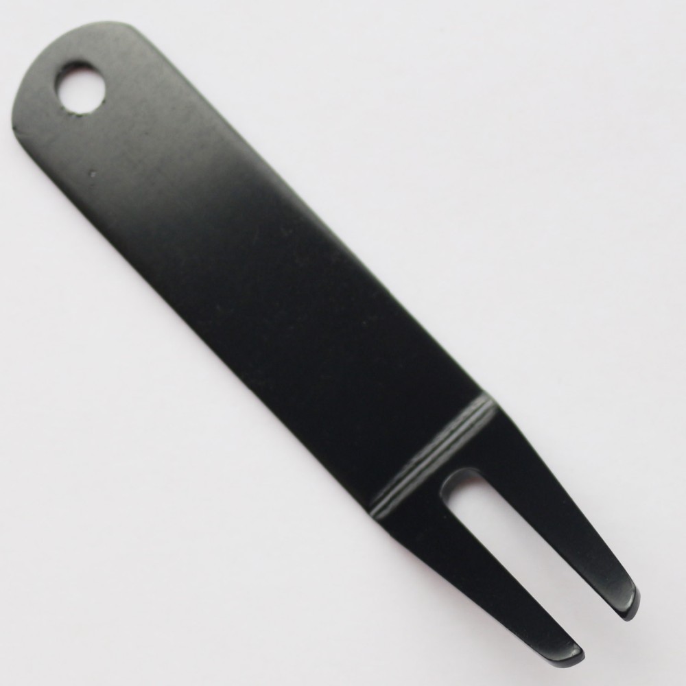 Bent zinc alloy golf divot tool with many differBent zinc alloy golf divot tool with many difference color/can laser custom logo