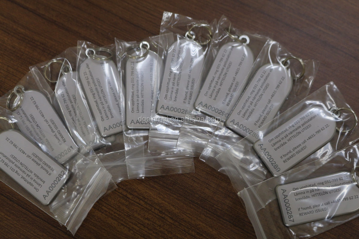 Wholesale Cheap Serial ID number Key Chain Hotel Acrylic Key Tag