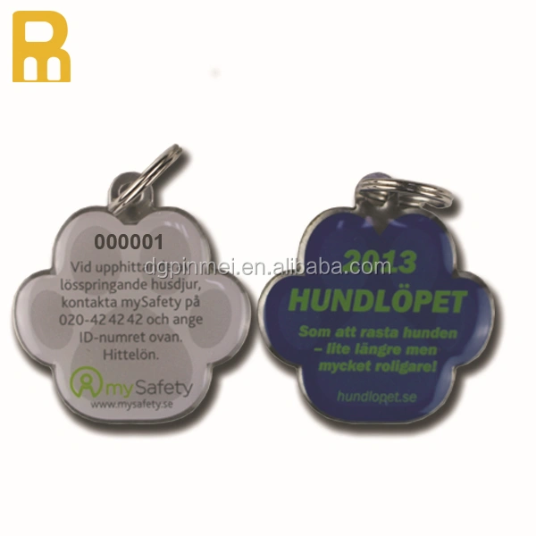 Wholesale custom unique qr code id code metal key holder key chain
