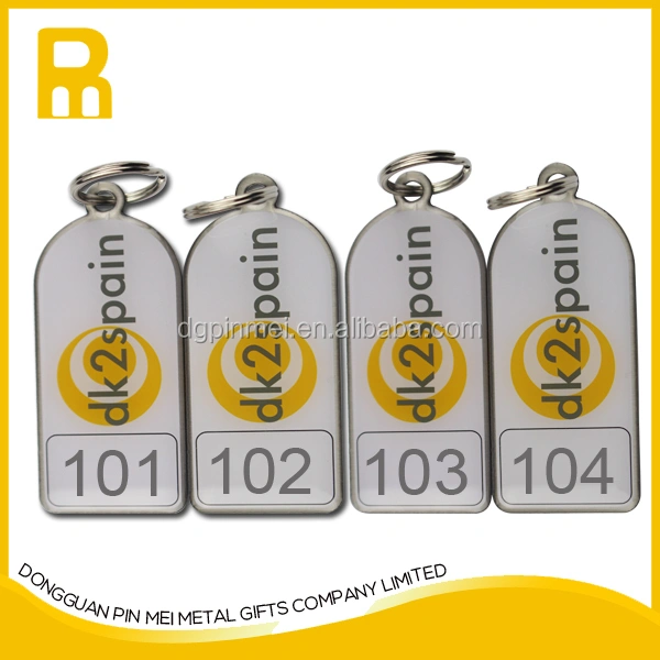 high quality key fobs qr code metal keychain with great price
