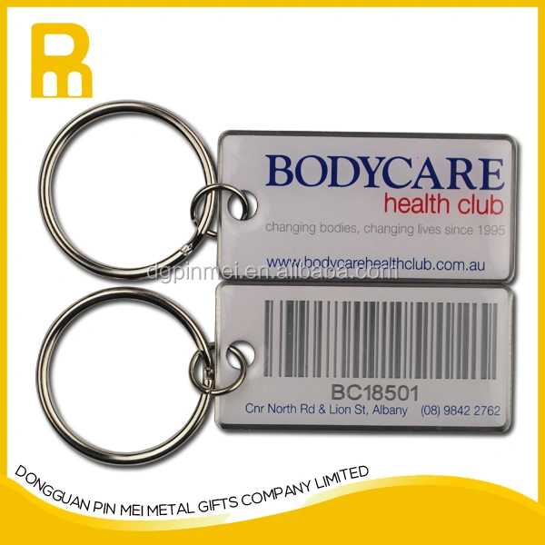 high quality key fobs qr code metal keychain with great price