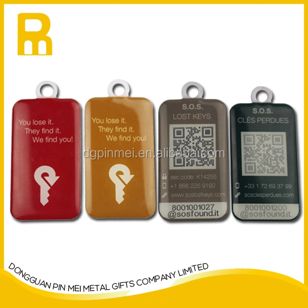 Laser engraving qr code id key tags with custom logo