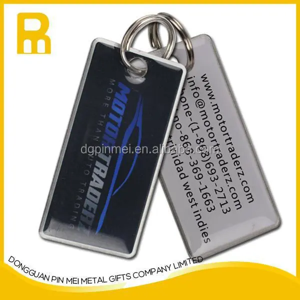 Most popular aluminum material QR code key tag for club