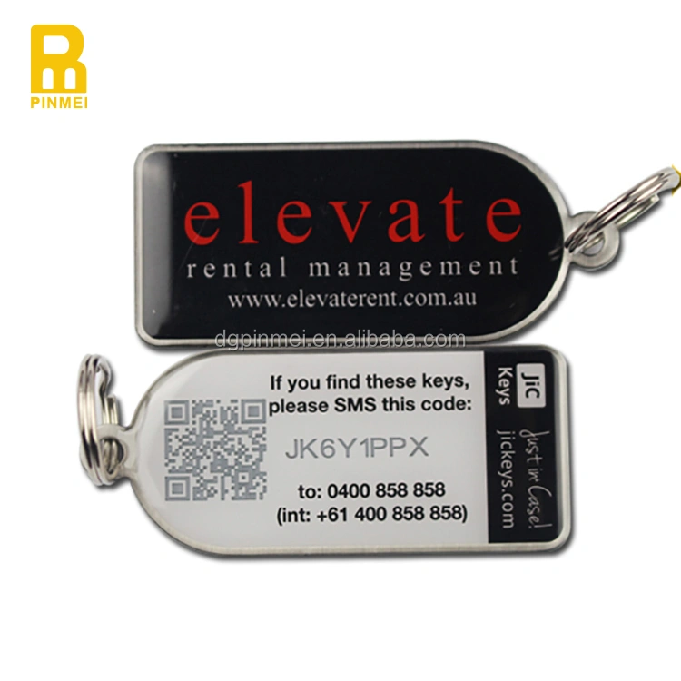 Custom design Blank keychain for coating sticker epoxy