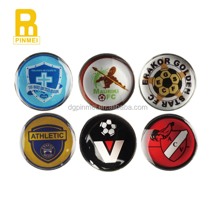 New Design Custom Metal Pin Badges Lapel Pin Reusable Epoxy Round Pin Badge