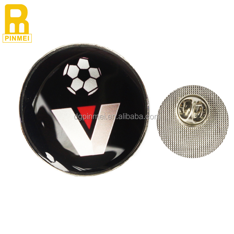 New Design Custom Metal Pin Badges Lapel Pin Reusable Epoxy Round Pin Badge