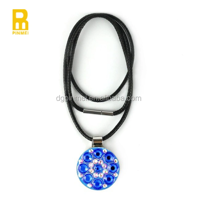 Quality magnetic crystal golf ball marker necklace