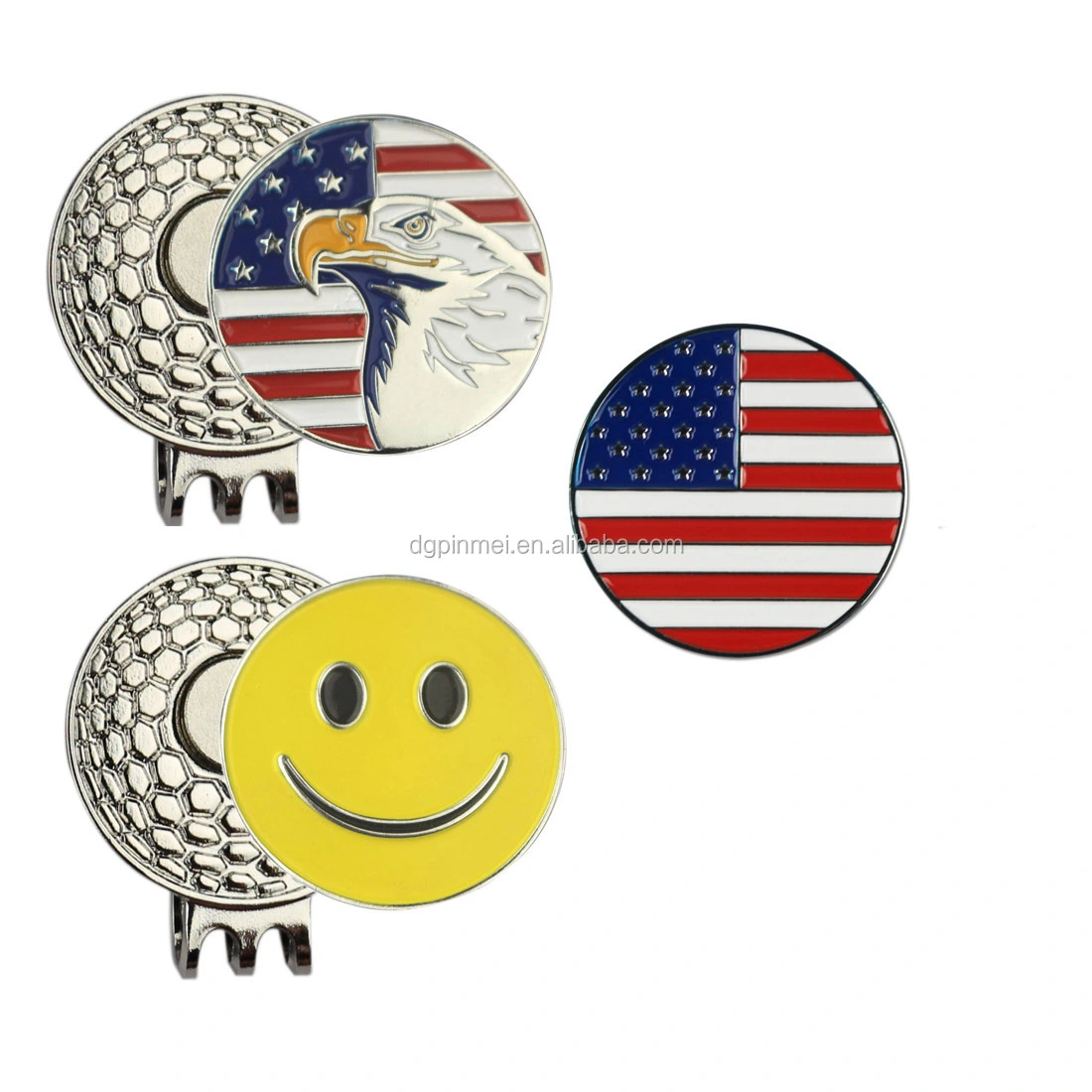 Wholesale cheap golf accessories ball marker hat clip custom