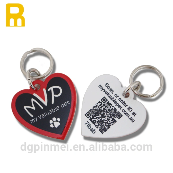 Best selling qr pet id tags metal charm with qr code for pets/ metal qr code pet tags/ qr code pendant with fashional design
