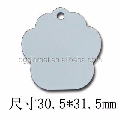 Digital printing / UV printing blank metal dog tag