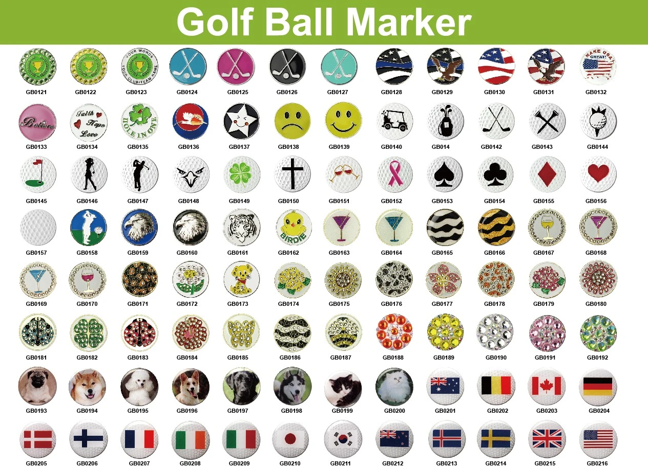golf ball markers with crystals wholesale