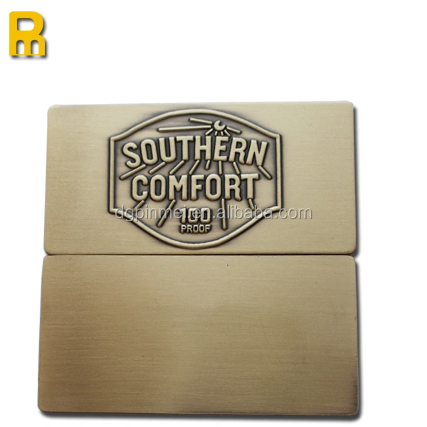 Custom metal nameplate brass name plate with qr code barcode