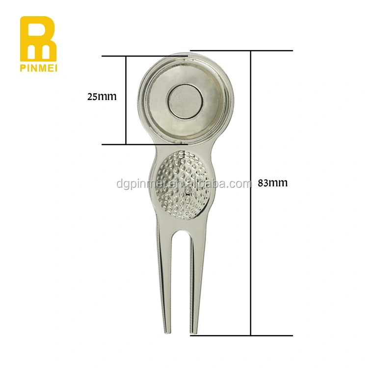 Golf club product including golf divot tool with ball marker