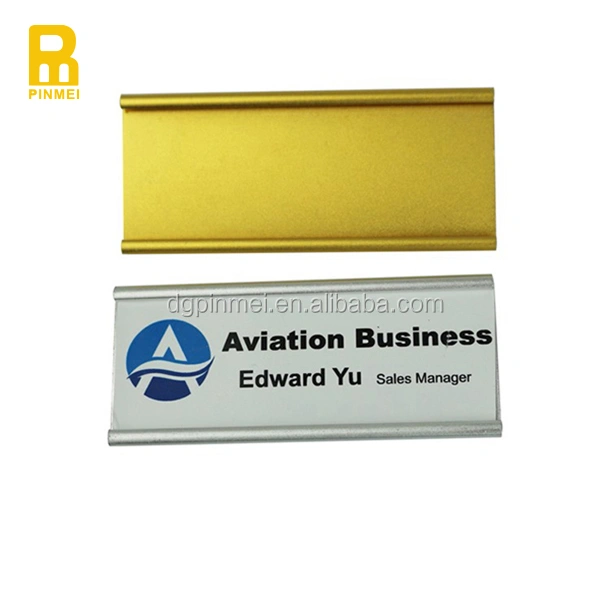 Customized china cheap reusable blank magnetic name badge