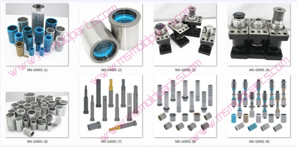 Holder type guide post screw thread guide pin both sides