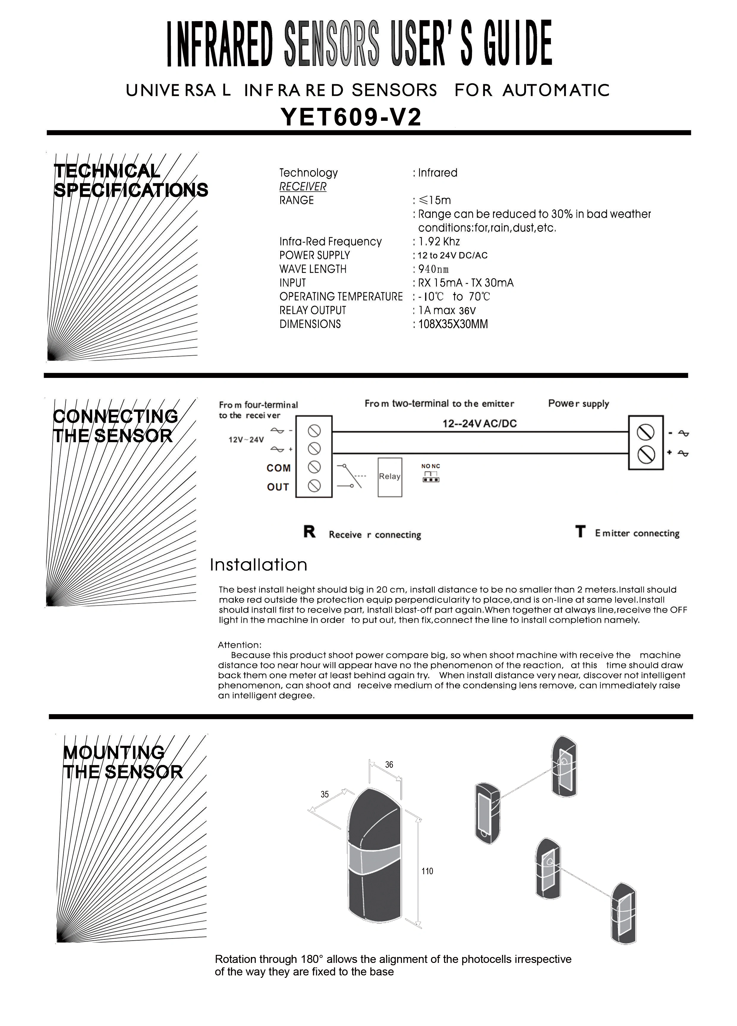 infrared sensors user's guide