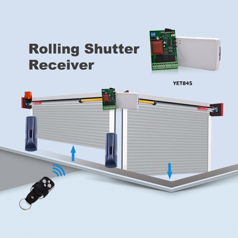 photocell infrared sensor use in rolling shutter door