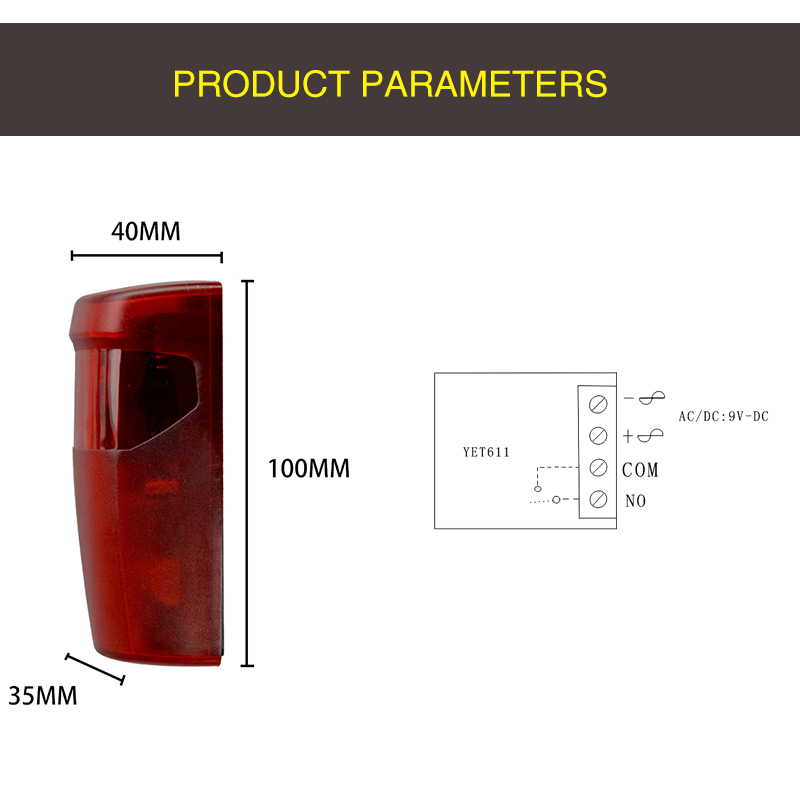 photocell beam sensor