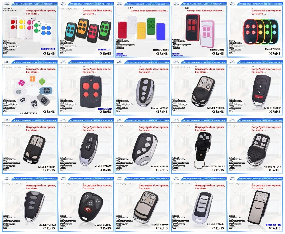 4 button garage door remote
